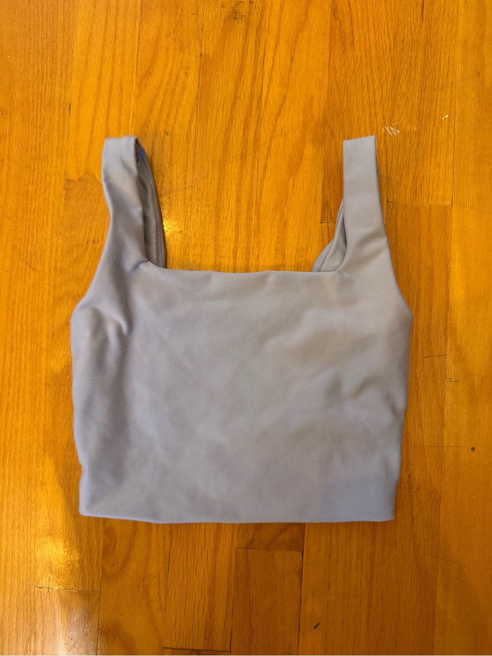 Abercrombie & Fitch Square-Neck Crop Bralette in Light Lavender